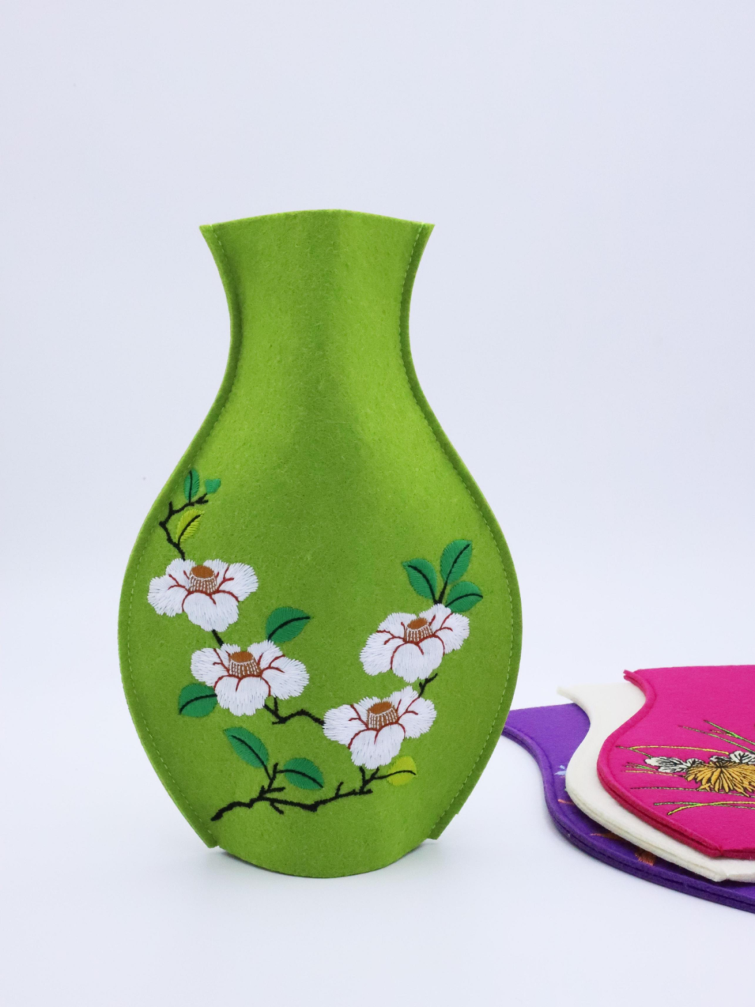 Four Seasons Bloom Fabric Vase