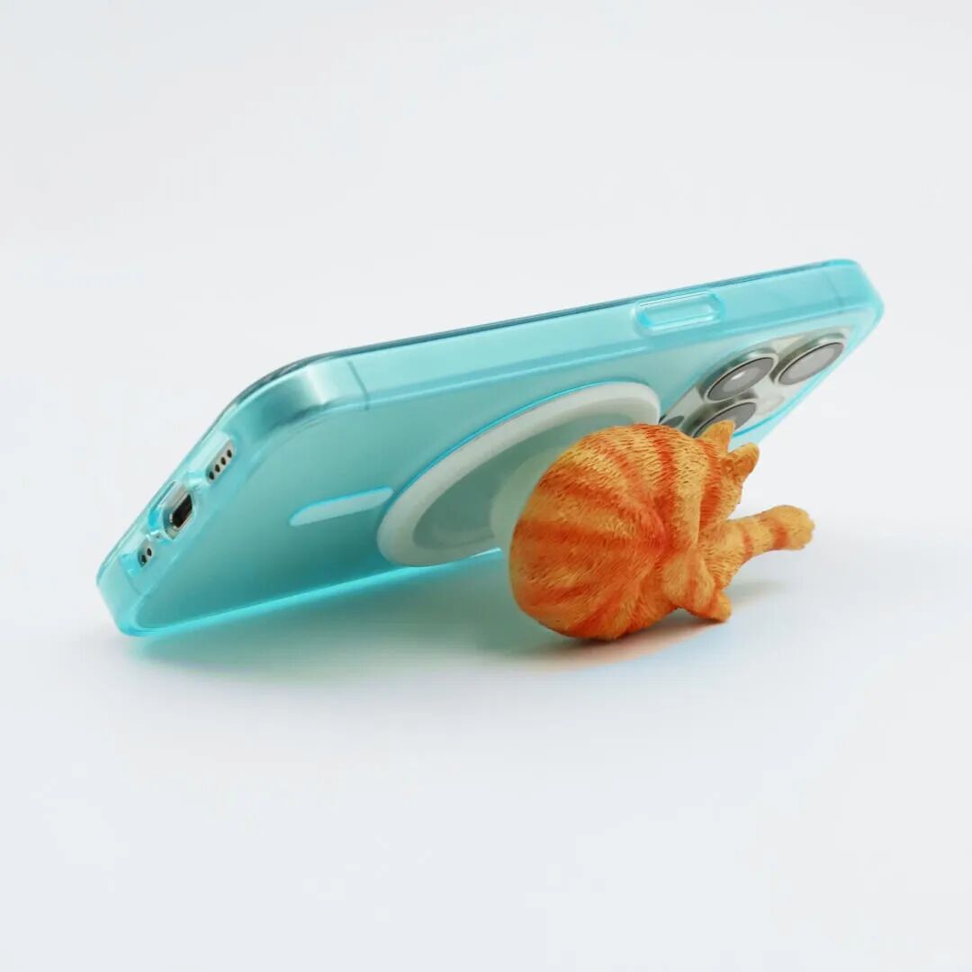 Rotating diving cat phone stand